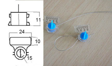 Meter Security Seals With ABS Core For Switches / Drums / Medical Cabinets